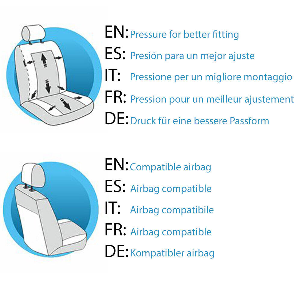 Coprisedili Personalizzati In Tessuto Per Fiat Seicento